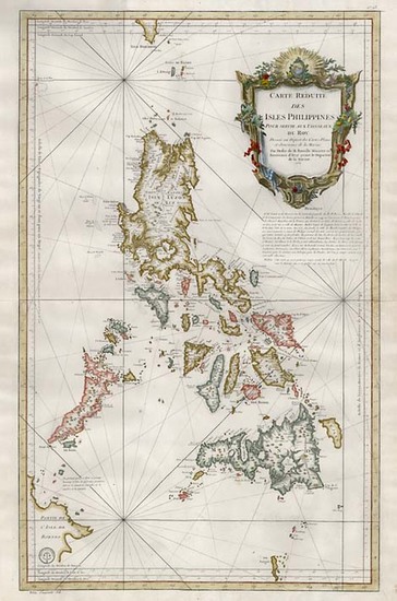 47-Asia, Southeast Asia and Philippines Map By Jacques Nicolas Bellin