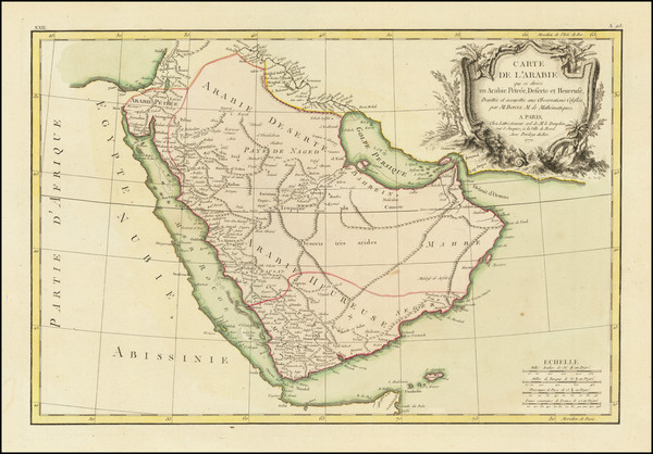 1-Middle East and Arabian Peninsula Map By Jean Lattré