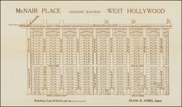 13-Los Angeles Map By Frank H. Ayres