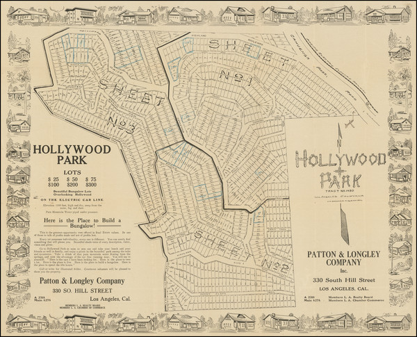 62-Los Angeles Map By C. R. Brawner