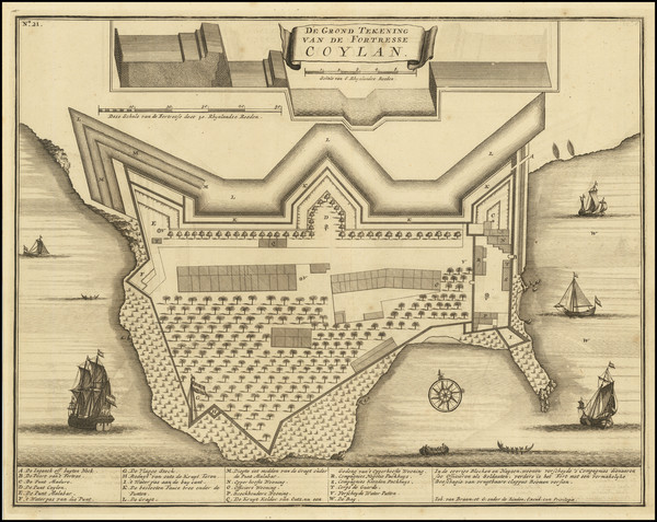 68-India Map By Francois Valentijn