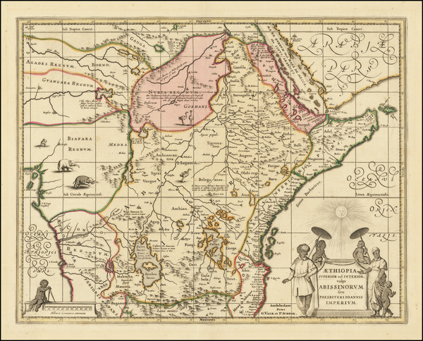 7-Africa and East Africa Map By Valk & Schenk