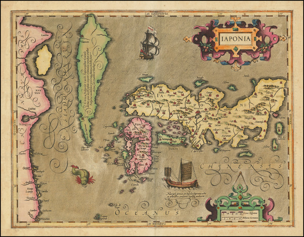 11-Japan and Korea Map By Jodocus Hondius