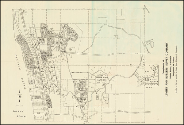 77-San Diego Map By Solana Beach Beach Chamber of Commerce