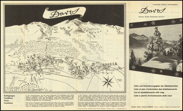 89-Switzerland and Pictorial Maps Map By Buchdruckerel Davos AG