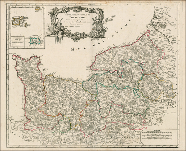 87-Europe and France Map By Gilles Robert de Vaugondy / Charles Francois Delamarche