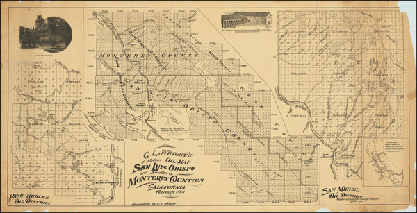 65-California Map By C. L. Wright