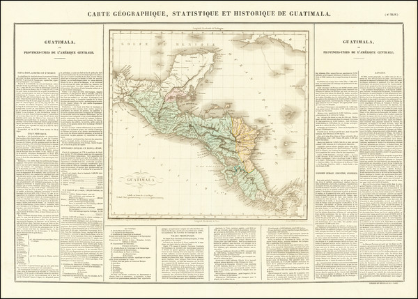 18-Central America Map By Jean Alexandre Buchon