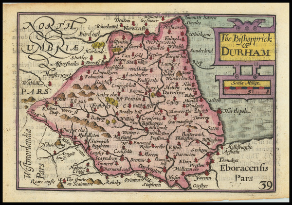 88-British Counties Map By John Speed