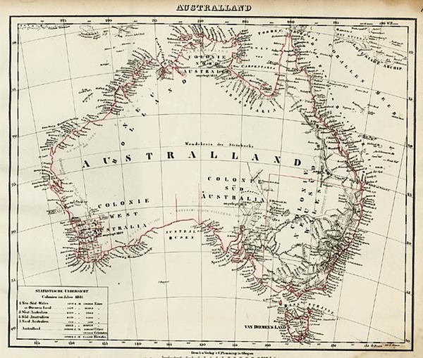 46-Australia & Oceania and Australia Map By Carl Flemming