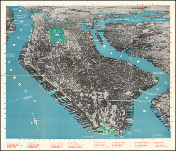 89-New York City Map By U.S. Insignia Company