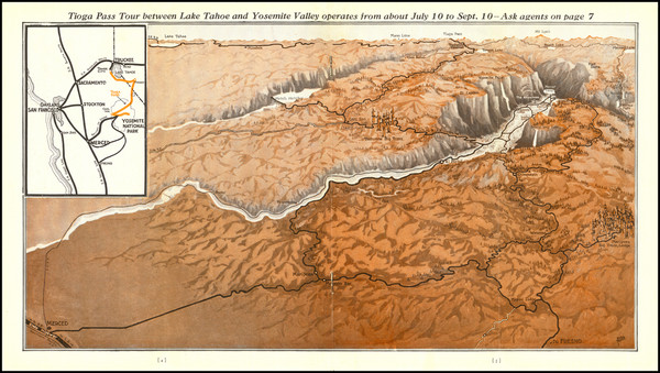 8-Yosemite Map By Yosemite Park and Curry Co.