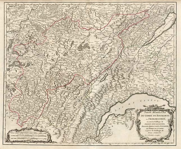 77-Europe and France Map By Gilles Robert de Vaugondy