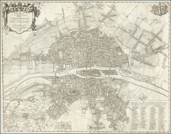 52-Paris and Île-de-France Map By Geneviève De Fer