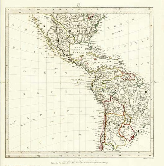 54-Southwest, North America, South America and California Map By SDUK