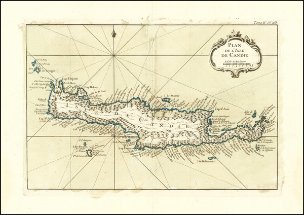 12-Greece Map By Jacques Nicolas Bellin