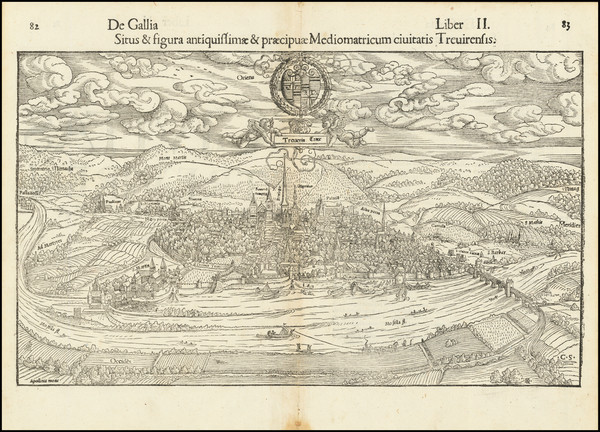 63-Mitteldeutschland Map By Sebastian Munster