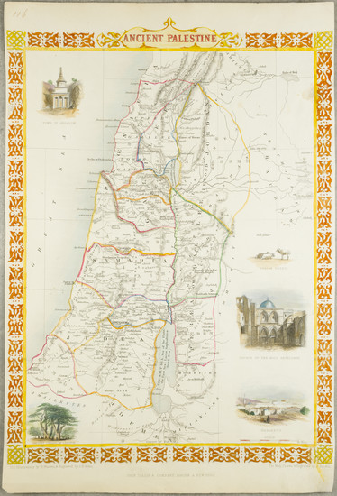 0-Holy Land Map By John Tallis