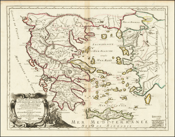 76-Turkey and Greece Map By Pierre Mariette / Nicolas Sanson