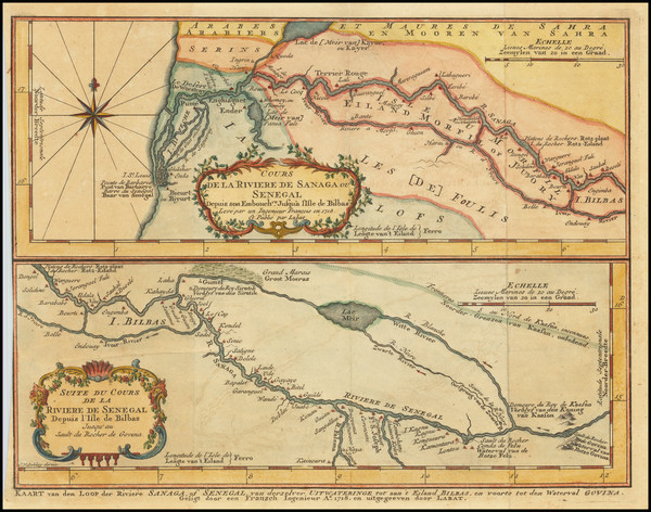 3-West Africa Map By J.V. Schley / Jacques Nicolas Bellin