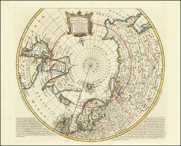2-Northern Hemisphere, Polar Maps and Canada Map By Emanuel Bowen