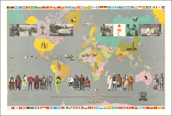 32-World and Pictorial Maps Map By Hugo Wetli