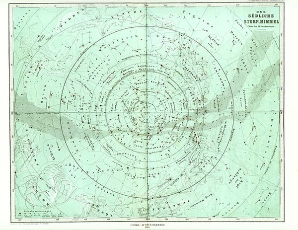 42-World, Celestial Maps and Curiosities Map By Adolf Stieler