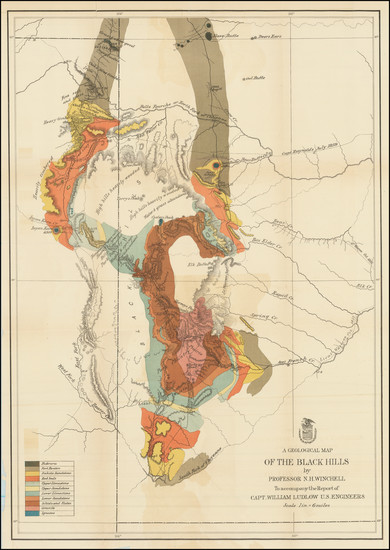 19-Plains and Rocky Mountains Map By William Ludlow