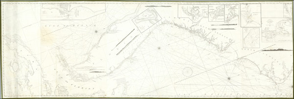 55-United States, New England, Mid-Atlantic, Florida and Southeast Map By Edmund M. Blunt