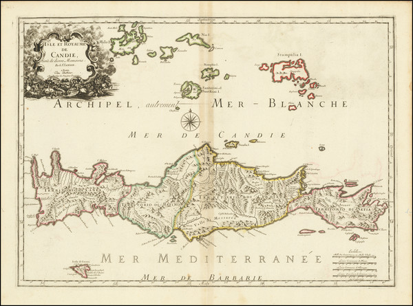 3-Greece Map By Nicolas Sanson