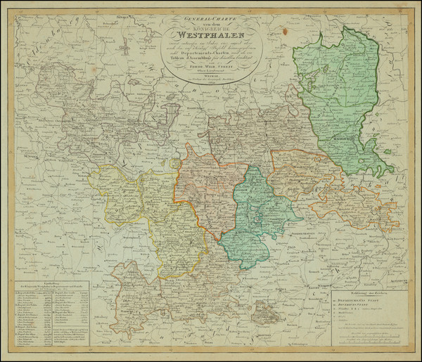 21-Norddeutschland and Mitteldeutschland Map By Weimar Geographische Institut