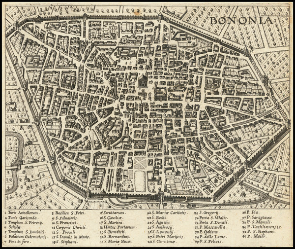 78-Other Italian Cities Map By Johann Heinrich von Pflaumern