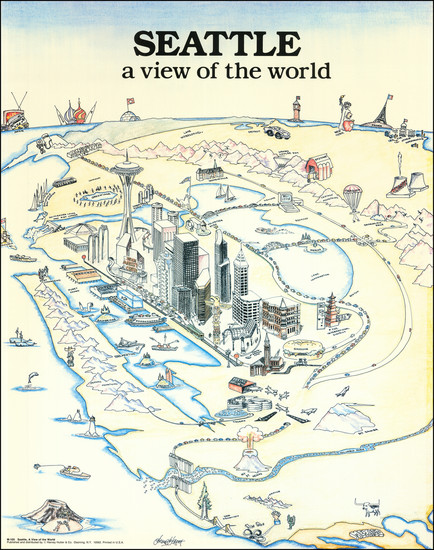 59-Washington Map By Harvey Hutter & Co.  &  Chesues (?) Henrath