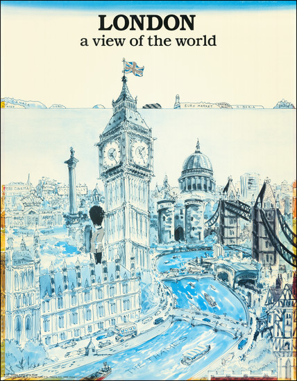 42-London Map By Harvey Hutter & Co.