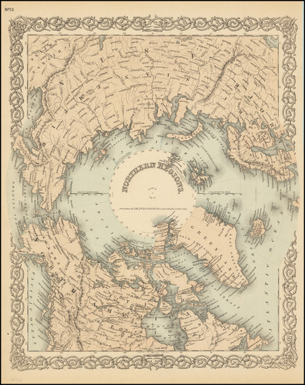 9-Polar Maps Map By G.W.  & C.B. Colton