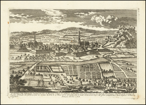 41-Süddeutschland Map By Pierre Alexander Aveline