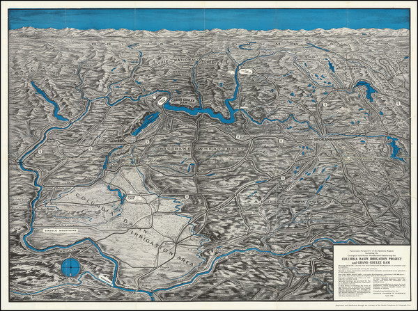 3-Washington Map By Spokane Chamber of Commerce