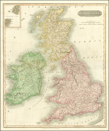 66-British Isles Map By John Thomson