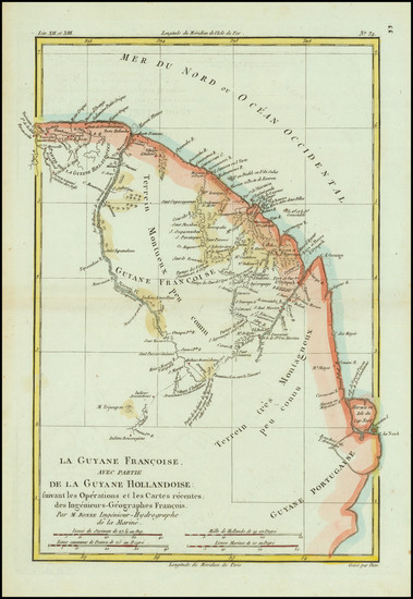 47-Guianas & Suriname Map By Rigobert Bonne