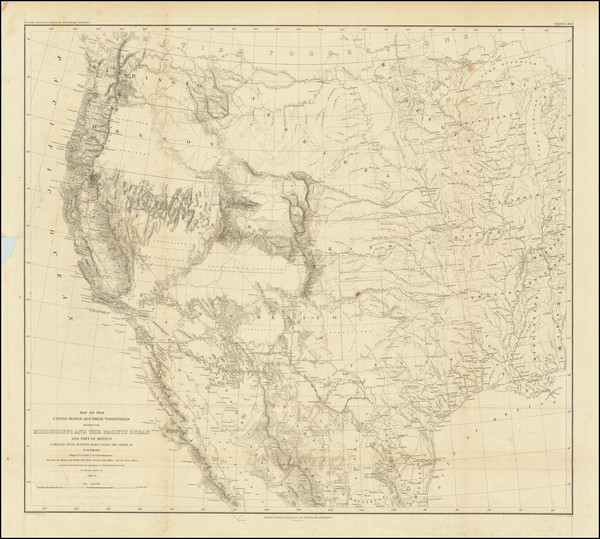 71-Texas, Plains, Southwest, Colorado, Utah, Rocky Mountains, Colorado, Utah and California Map By