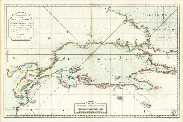 4-Turkey and Turkey & Asia Minor Map By Jacques Nicolas Bellin