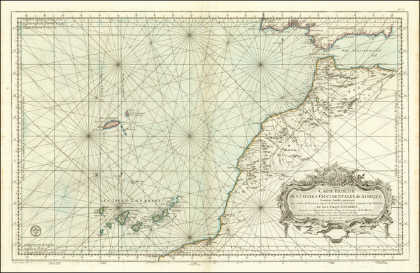 16-North Africa and West Africa Map By Jacques Nicolas Bellin