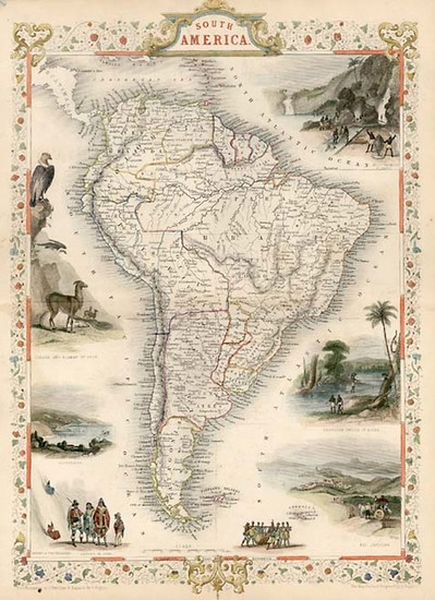 18-South America Map By John Tallis