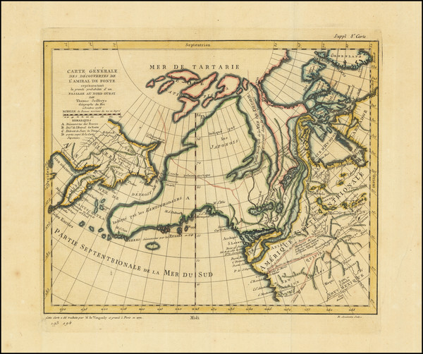 3-Polar Maps, Alaska, Russia in Asia and Western Canada Map By Denis Diderot / Gilles Robert de V