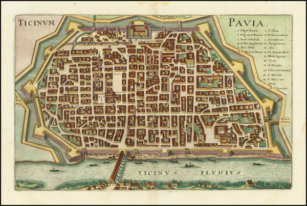 61-Other Italian Cities Map By Matthaus Merian