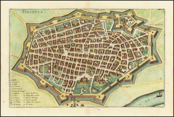 68-Other Italian Cities Map By Matthaus Merian