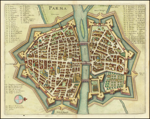 10-Other Italian Cities Map By Matthaus Merian