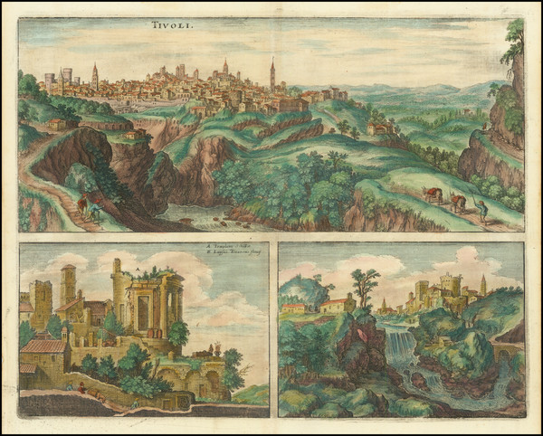 51-Other Italian Cities Map By Matthaus Merian