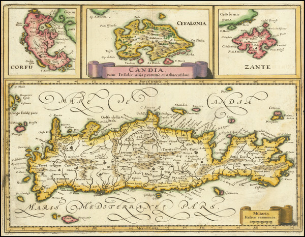 2-Greece Map By Matthaus Merian