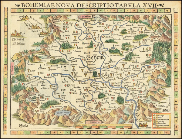 31-Czech Republic & Slovakia Map By Sebastian Munster